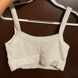 Amazon gray sports bra/crop top, size large!